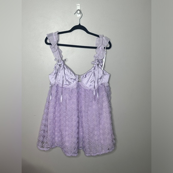 FOR LOVE & LEMONS Lavender Poppy Mini Dress - Picture 4 of 10